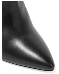 Isabel Marant Laith Leather Knee Boots Black