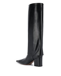 L'Autre Chose Layered Style Block Heel Boots