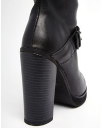 Warehouse Leather Knee High Boots