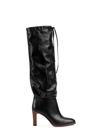 Gucci Leather Mid Heel Boot