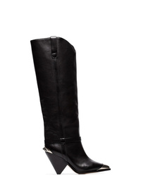 Isabel Marant Lenskee 90 Toe Leather Cowboy Boots