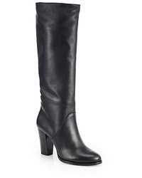 Jimmy Choo Marvel Leather Knee High Boots