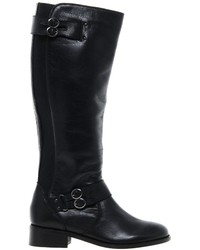 Miss KG Beatrice Leather Long Boots Black