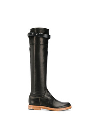Ermanno Scervino Perforated Knee High Boots