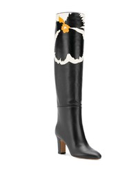 Valentino Printed Knee High Boots