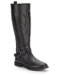 Lucky Brand Ronan Black Leather Knee High Boots