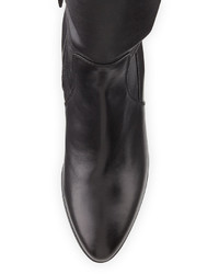 Aquatalia Rumbah Weatherproof Leather Knee Boot Black