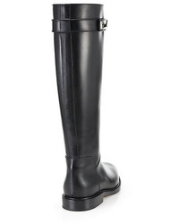 Givenchy Shark Lock Leather Knee High Boots