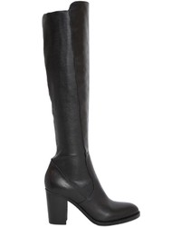 Strategia 80mm Stretch Leather Knee High Boots