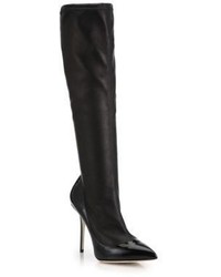Dolce & Gabbana Stretch Nappa Patent Leather Knee High Boots