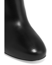 Balenciaga Studded Leather Knee Boots Black