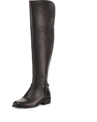 Cole Haan Valentia Leather Over The Knee Boots Black