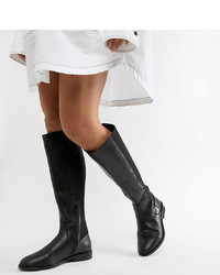 ASOS DESIGN Wide Fit Extra Wide Leg Cadence Leather Riding Boots Leather