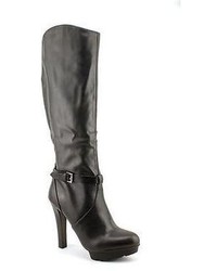 GUESS Zala Black Faux Leather Knee High Boots