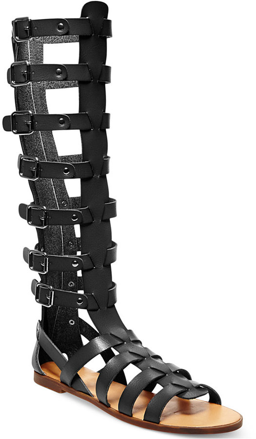 Fashion Thirsty Womens Knee High Roman Gladiator Sandals Ladies Cut India |  Ubuy