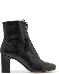 Tabitha Simmons Afton Leather Ankle Boots Black