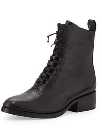 3.1 Phillip Lim Alexa Pebbled Leather Lace Up Ankle Boot