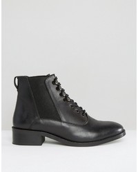 Asos Alis Leather Lace Up Ankle Boots