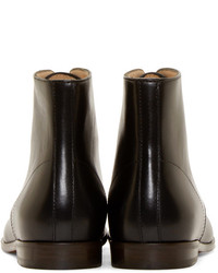 A.P.C. Black Leather Francoise Ankle Boots