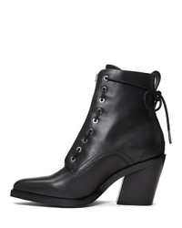 Rag and Bone Black Ryder Lace Up Boots