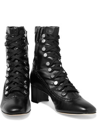Chelsea Paris Malika Studded Lace Up Leather Ankle Boots