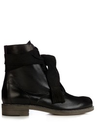 Chloé Chlo Harper Lace Up Leather Ankle Boots