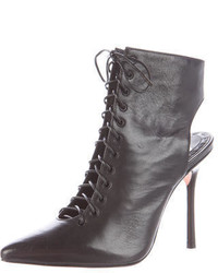 Alice + Olivia Dominica Leather Ankle Boots