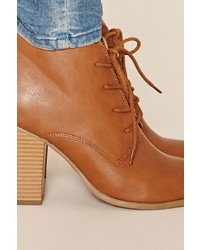 Forever 21 Faux Leather Lace Up Booties