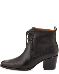 Bettye Muller Frontier Lace Up Ankle Bootie Black
