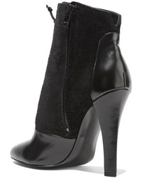 3.1 Phillip Lim Harleth Lace Up Suede And Glossed Leather Ankle Boots