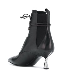 Casadei Heeled Lace Up Ankle Boots