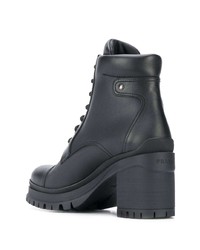 Prada Lace Up Ankle Boots