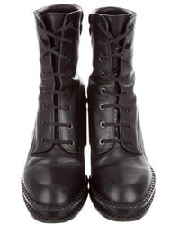 Robert Clergerie Lace Up Combat Ankle Boots