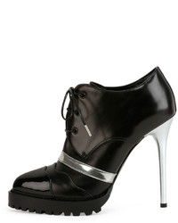 Alexander McQueen Lace Up Leather Ankle Bootie