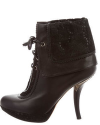 Christian Dior Laser Cut Ankle Boots