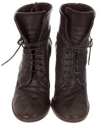 Marsèll Leather Lace Up Ankle Boots