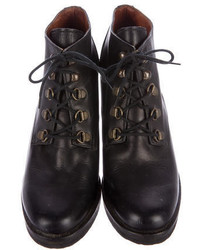 Rachel Comey Leather Lace Up Ankle Boots