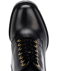Prada Leather Lace Up Ankle Boots