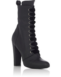 Barneys New York Leather Lace Up Ankle Boots
