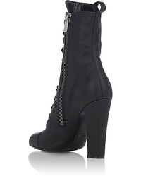 Barneys New York Leather Lace Up Ankle Boots