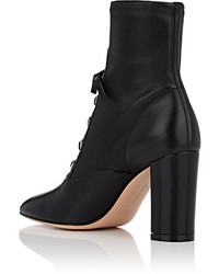 Gianvito Rossi Leather Lace Up Ankle Boots