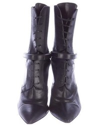 Hugo Boss Leather Lace Up Ankle Boots
