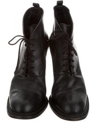 Derek Lam Leather Lace Up Ankle Boots