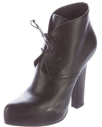 Bottega Veneta Leather Platform Ankle Boots