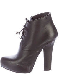 Bottega Veneta Leather Platform Ankle Boots