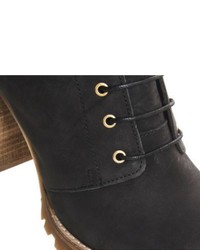 Office Loose Lipped Lace Up Ankle Boots