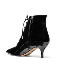 Paul Andrew Nolde Patent Leather Ankle Boots