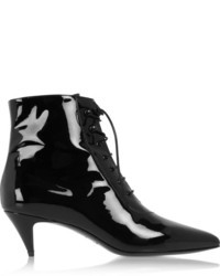 Saint Laurent Patent Leather Ankle Boots