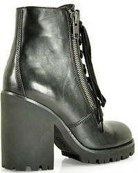 Ash Poker Leather Heeled Bootie