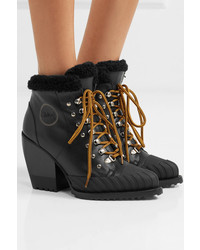 Chloé Rylee Shearling Lined Leather Ankle Boots